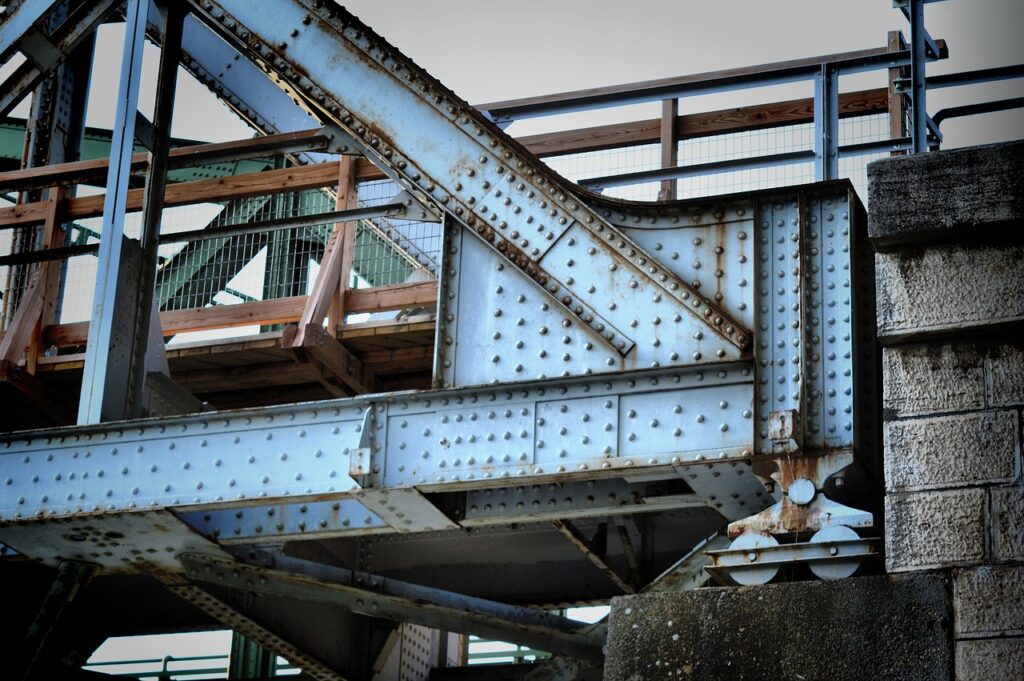 bridge, steel, rivet, limit, edifice