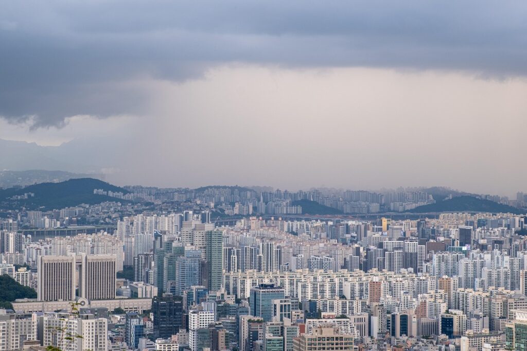 cloud, sky, sunshine, cyan light blue, white, nature, blur, vapor, non, seoul, downtown, architecture, building, city, blur, seoul, seoul, city, city, city, city, city