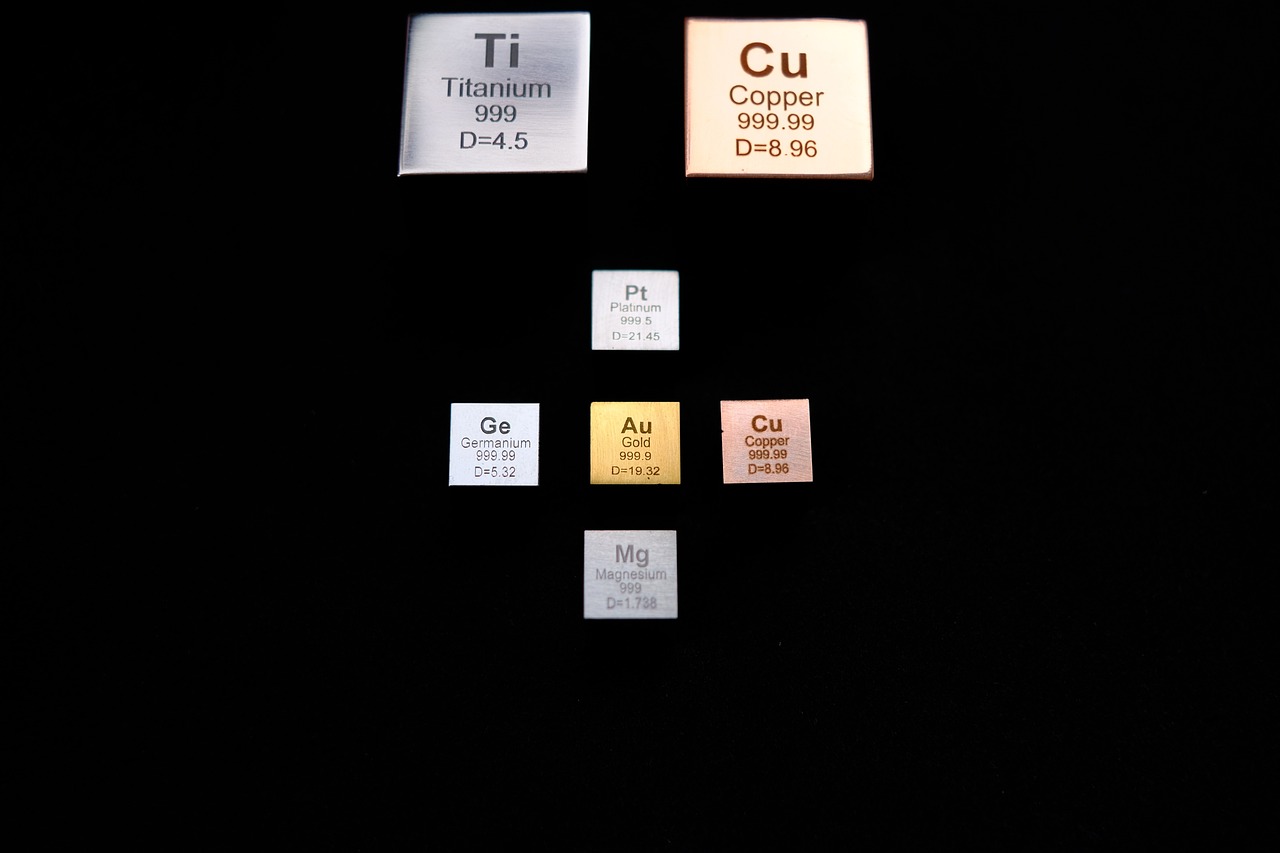 chemistry, science, elements, cube, density cube, platinum, gold, copper, titanium, germanium, magnesium, platinum, platinum, platinum, titanium, titanium, magnesium, magnesium, magnesium, magnesium, magnesium