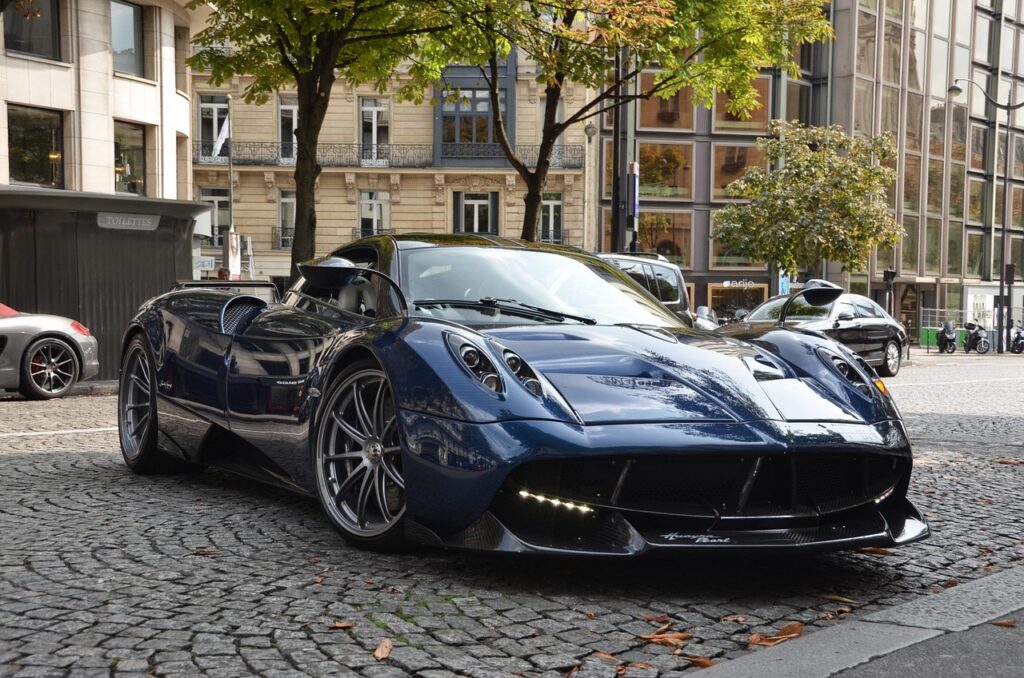 pagani, hauyra, pearl, carbon fiber, car, sports car, supercar, which hypercar, motor, power, pk, blue, horsepower, car wallpapers, paris, drive, speed