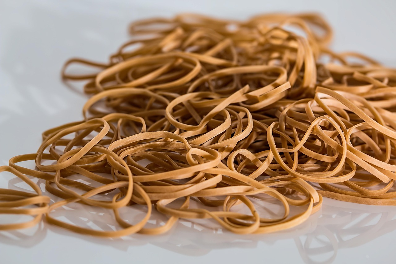 rubber bands, elastic bands, office supplies, stationery, bind, pile, many, a lot, rubber, rubbery, rubber bands, rubber, rubber, rubber, rubber, rubber