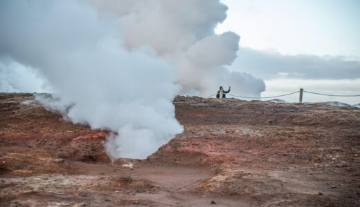 iceland, thermal, steam, hot, landscape, geothermal, geyser, thermal springs, volcanic, power plant