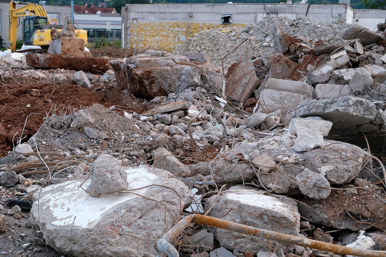 building, building rubble, debris, demolition, construction site, destruction, cancellation, demolished, tear off, work, destroyed, construction work, stone, concrete, reinforcing iron, reinforced concrete, building rubble, building rubble, debris, debris, debris, debris, debris, demolition, demolition, reinforced concrete