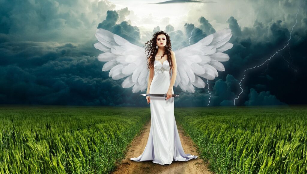 angel, sword, woman, wings, angel wings, storm, stormy clouds, nature, clouds, grasslands, mysticism, god, revenge, evil, fantasy, photo manipulation, angel, angel, angel, angel, angel, woman, wings, god, god, fantasy, Thuringia, Germany, Erfurt