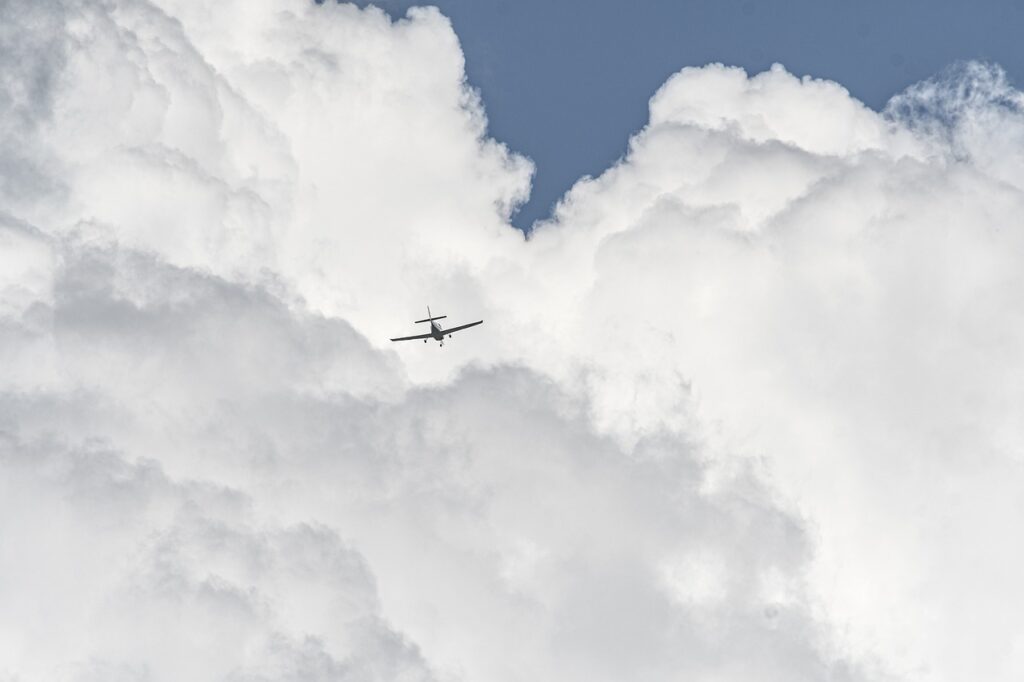 clouds, nature, aircraft, plane, sky