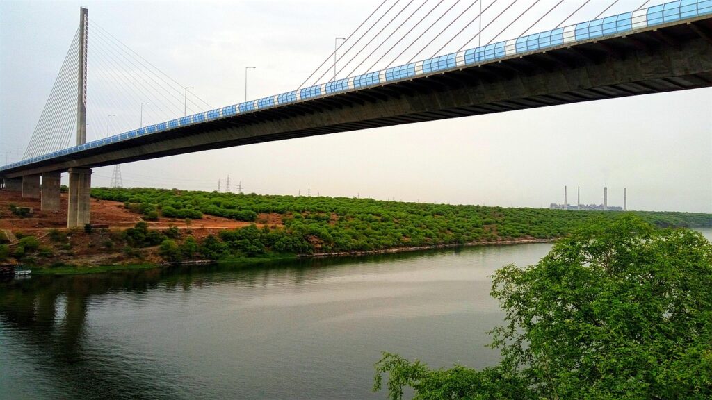 bridge, hanging bridge, iron bridge, kota, man-made, civil engineering